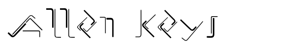 Шрифт Allen Keys