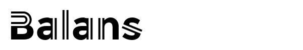 Balans font preview
