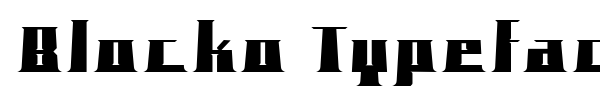 Шрифт Blocko Typeface