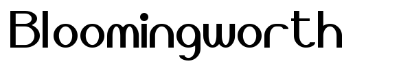 Шрифт Bloomingworth