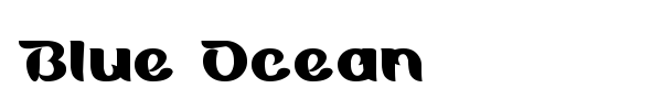Шрифт Blue Ocean