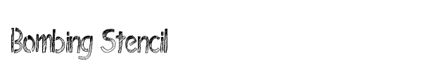 Шрифт Bombing Stencil