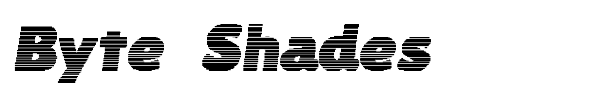 Шрифт Byte Shades