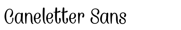 Шрифт Caneletter Sans