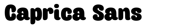 Шрифт Caprica Sans