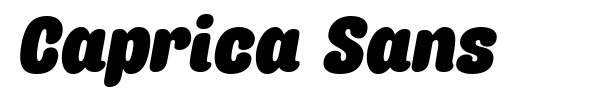 Caprica Sans font preview