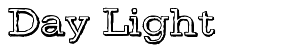Шрифт Day Light