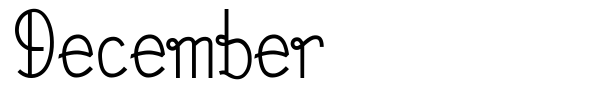 December font preview