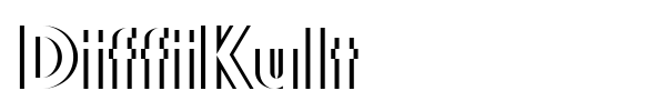 Шрифт DiffiKult