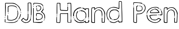 Шрифт DJB Hand Penned Font