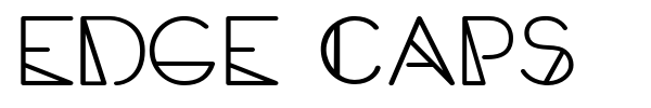 Шрифт Edge Caps