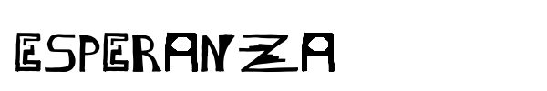 Шрифт Esperanza