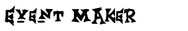 Шрифт Event Maker