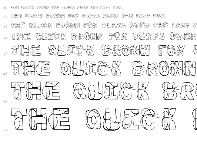 Fortin Font font waterfall