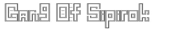 Шрифт Gang Of Sipirok