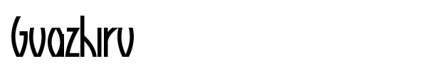 Шрифт Guazhiru