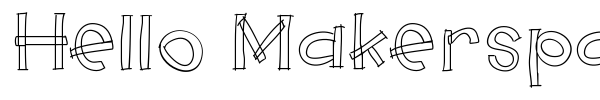 Шрифт Hello Makerspace