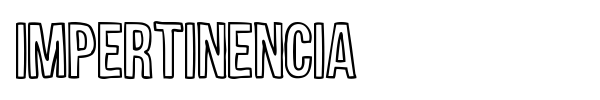 Шрифт Impertinencia