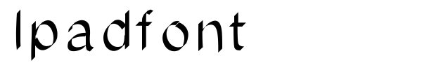 Шрифт Ipadfont