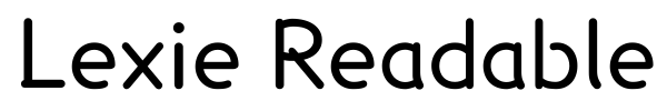 Шрифт Lexie Readable