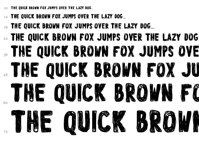 License PL8 font waterfall