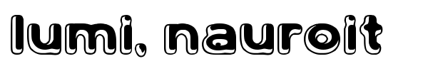 Шрифт Lumi, nauroit