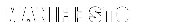 Шрифт Manifiesto