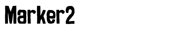 Шрифт Marker2