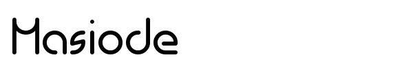 Masiode font preview