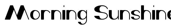 Шрифт Morning Sunshine