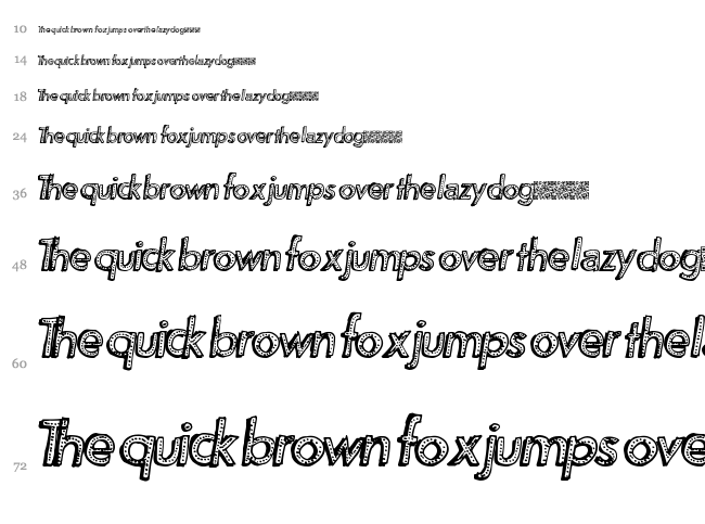 Movie Nite font waterfall