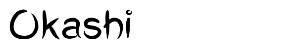 Шрифт Okashi