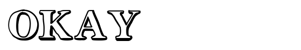 Шрифт Okay