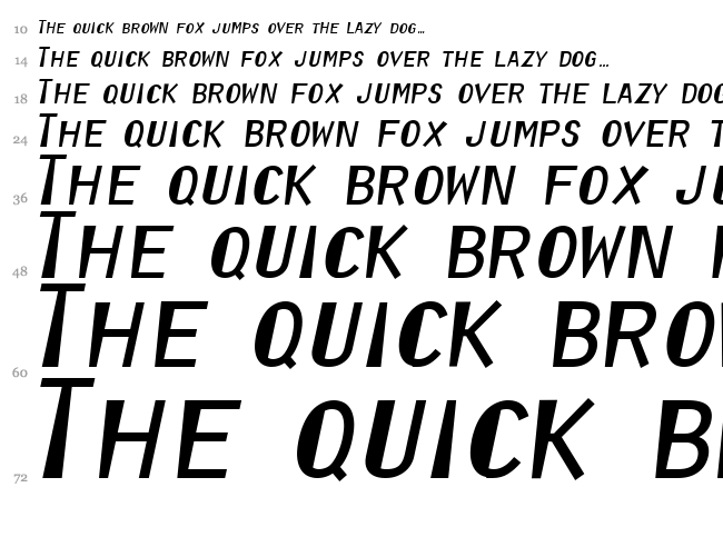 Orator Reformed font waterfall