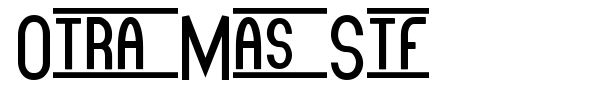 Шрифт Otra Mas Stf