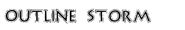 Шрифт Outline Storm
