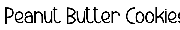 Шрифт Peanut Butter Cookies