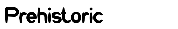 Шрифт Prehistoric