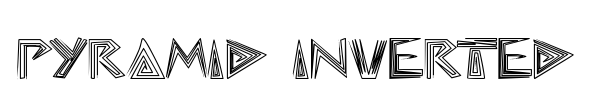 Шрифт Pyramid Inverted