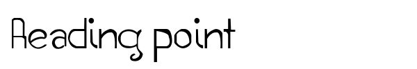 Шрифт Reading point