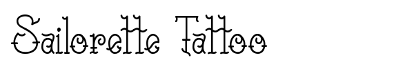 Шрифт Sailorette Tattoo