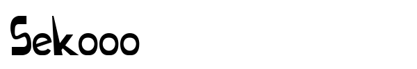 Шрифт Sekooo