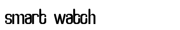 Шрифт Smart Watch