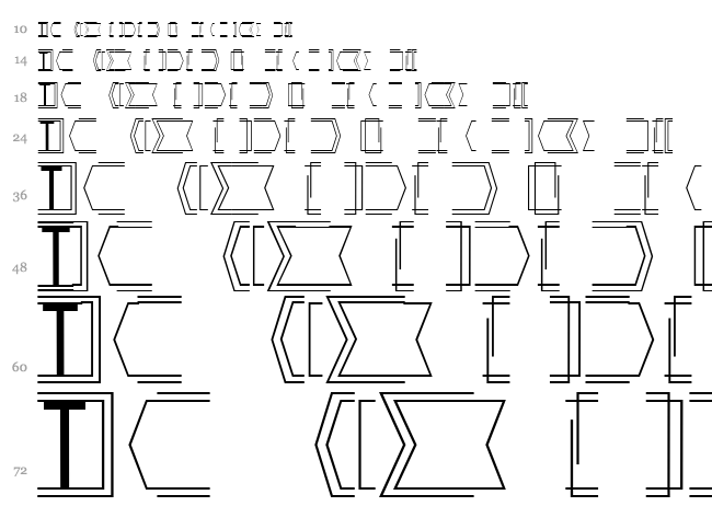 Snack font waterfall