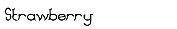Шрифт Strawberry