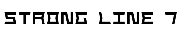 Strong Line 7 font preview
