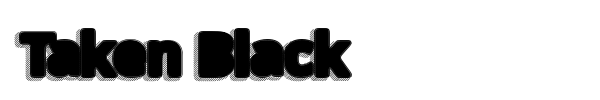 Taken Black font preview