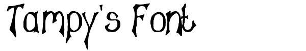 Шрифт Tampy's Font
