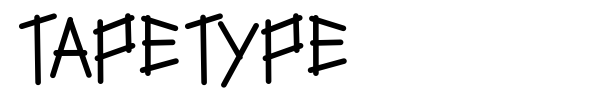 Шрифт Tapetype