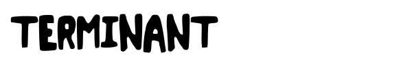 Terminant font preview